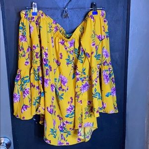 Off the shoulder floral top
